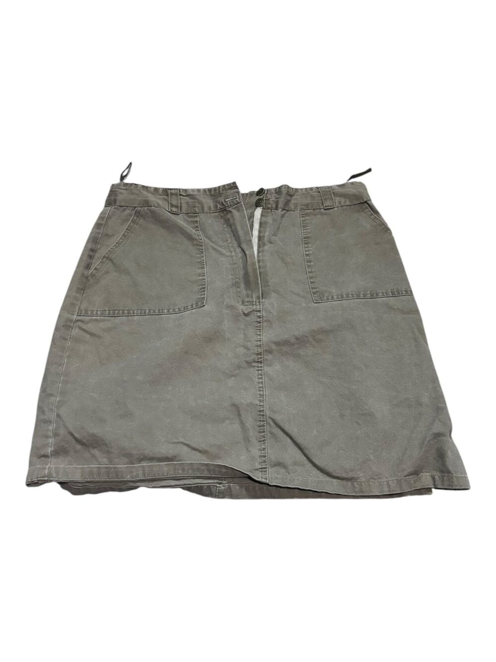 Green Khaki Mini Skirt Size 40 EUR 10 US